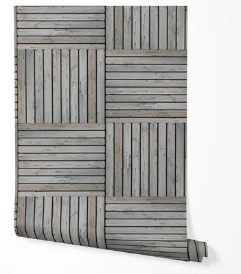 Produktbild von Selbstklebende Tapete Möbelfolie Holzoptik Grau 3D Holzpaneel Patchwork Modern Wandtapete Skandinavisch Rustikal Wohnzimmer Schlafzimmer Flur Büro 2,5m x 0,5m