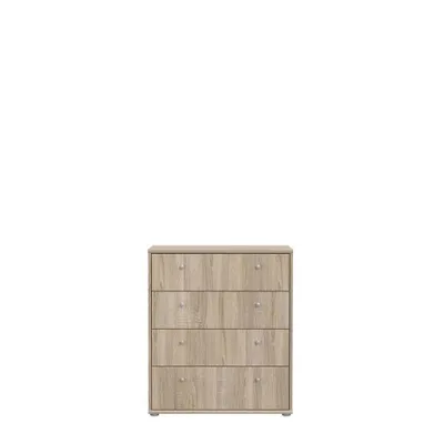 Produktbild von Kommode TEMPRA 2 mit 4 Schubladen, Sonoma Eiche, 73,7 x 34,8 x 85,5 cm (BxHxT)