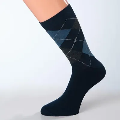 Produktbild von Socken dunkelblau Muster grau Größe 45, 46, 47