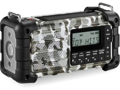 Produktbild von Sangean Electronics MMR-99 DAB+ Artic Camo Notfall/Kurbel/Solar Radio