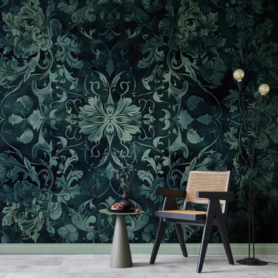Produktbild von Selbstklebende Folie Fototapete - Oriental Pattern Carpet: Emerald Ornaments and Worn Patterns 147x105 cm Muster p-H-10001-a-a