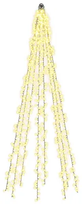 Imagen del producto de vidaXL: Juego de luces para árbol de Navidad con 8 LEDs, 1000 LEDs, luz blanca cálida