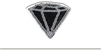 Produktbild von Diamant Edelstein Pailletten - Aufnäher, Bügelbild, Aufbügler, Applikationen, Patches, Flicken, Zum Aufbügeln, Größe: 5,5 x 5,5 cm
