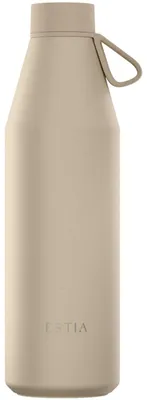 Produktbild von ESTIA Isolierflasche Thermosflasche 800 ml Trinkflasche beige aus Edelstahl Wasserflasche