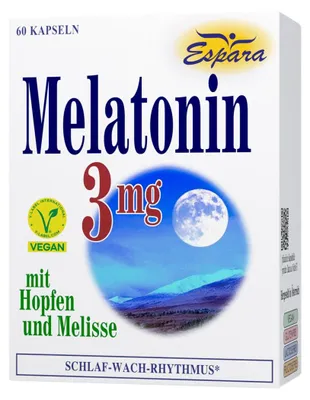 Zdjęcie produktu dla Espara Melatonina kapsułki 3 mg, 60 sztuk