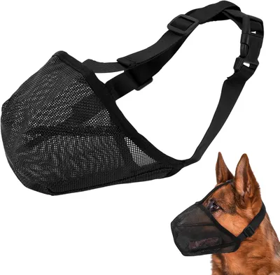 Immagine prodotto di Imbracatura per cani, taglia media, traspirante, regolabile; museruola per cani di grossa taglia