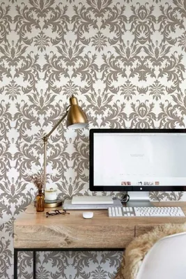 Produktbild von Coloray Fototapete 250x104 cm An Einer Wand Latex Latextapete - Vektor Barockweinlese floral goldenphoto