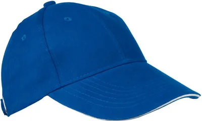 Produktbild von Baumwoll-Basecap 6 Panel heavy-brushed Baumwolle / Farbe: blau