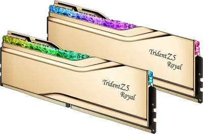 Obrázek produktu pro G.Skill Trident Z5 Royal F5-6000J2836G16GX2-TR5G, 32 GB, 2 x 16 GB, DDR5, 288-pin DIMM, Zlato