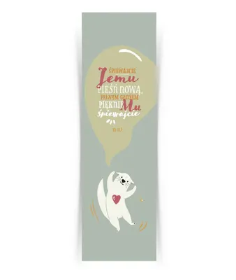 Zdjęcie produktu dla Zakładka duża - Śpiewajcie Jemu - miś - Szaron