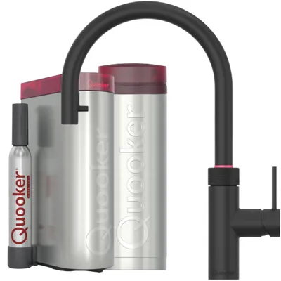 Produktbild von Quooker Flex Round PRO3 CUBE schwarz *inkl.