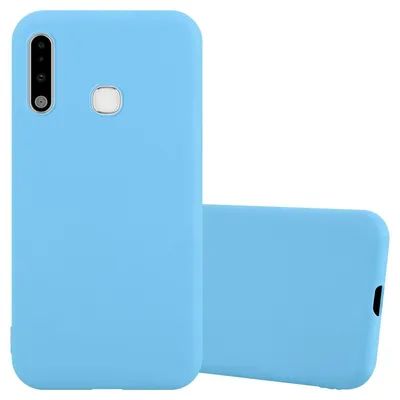 Image de Cadorabo Housse pour Samsung Galaxy A70e Housse en bleu Housse pour portable TPU Silicone Etui Case Cover