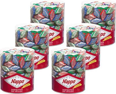 Image de Nappo Classique losanges au chocolat noir 1320g pack de 6
