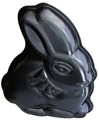 Produktbild von Dr. Oetker Motivbackform "Hase Hoppel", Oster-Backform für einen Kuchen in Hasenform (Farbe: Schwarz)