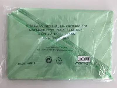 Produktbild von Comair EW-Kaltwellh grün Dreieck 100 Btl 0,019x48x77mm Bags with 100