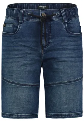 Produktbild von Sublevel Denim Bermuda Jeansshorts mit Elastischem Bund und Kordelzug  Größe: 33W