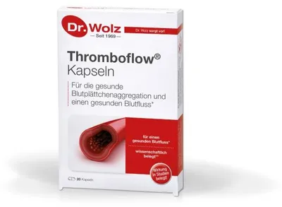 Produktbild von Thromboflow Kapseln für einen gesunden Blutfluss, 20 St. Kapseln