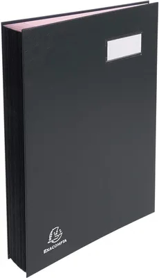 Produktbild von Exacompta 57021E Unterschriftsmappe denhbarer Faltenrücken 20 Fächer Etikettenhalter 1 Stück schwarz