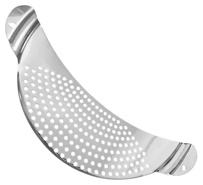 Produktbild von Nudelsieb aus rostfreiem Edelstahl - Platzsparende Abgießhilfe für Töpfe - Stabiles Abtropfsieb Ø 33,2 cm