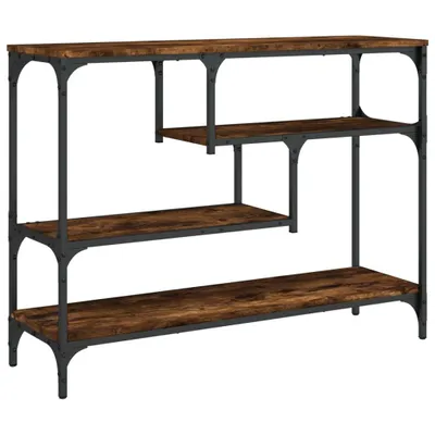 Immagine prodotto di Tavolo consolle in rovere fumé 100x30x75 cm materiale a base di legno