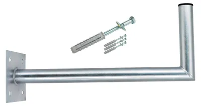 Produktbild von SkyRevolt 60cm Wandhalter Ø 48mm Stahl SAT Antenne Wand Montage Halter Schrauben