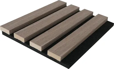Produktbild von Akustik-Wandpaneel - Natur dunkel - Packung mit 3,12 m² - 2er Set - PENCIA
