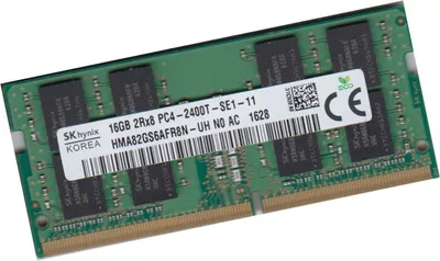 A close-up shot of a computer RAM module.