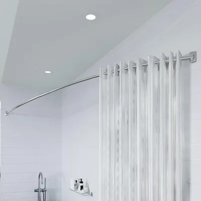 Obrázok produktu pre Teleskopická tyč 1080–1850 mm z nehrdzavejúcej ocele, ohnutá