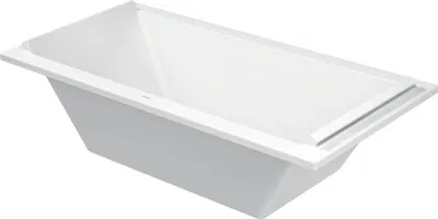 Produktbild von Duravit Rechteck-Badewanne Starck 180x90x46cm, EB-Vers., 2 RS, m MA, we