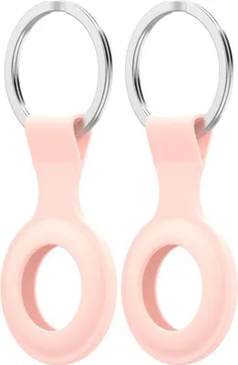 Produktbild von Cazy Silikon Hülle Kompatibel mit Apple AirTag - Rosa - 2 Stück