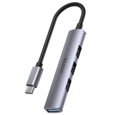 Produktbild von HUB Unitek H1208B USB-C / 3x USB-A 2.0  USB-A 3.0