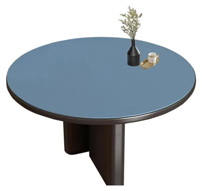 Produktbild von PU Tischdecke Rund 50cm Dunkelblau+Grün Wasserdicht