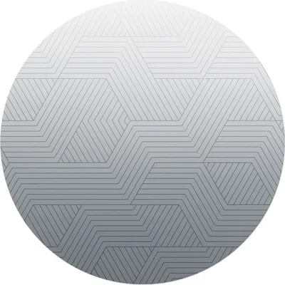 Produktbild von Geometrische Linien – Bodenschutzmatte – Stuhlunterlage – Bürostuhlmatte – Rutschfeste Bodenmatte – Schutzmatte für Hartboden – fi 100 cm