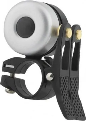 Produktbild von ROCKBROS Fahrradklingel doppelt, hochkant, schwarz/silber und schön laut!