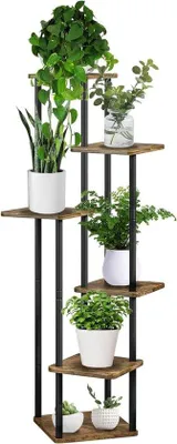 Produktbild von 6-lagiger Metallblumenständer schwarz für Innen