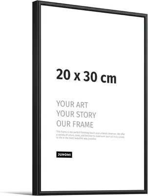 Obrázok produktu pre Fotorámik 20x30 cm, hliník, matná čierna, akrylové sklo, nástenná dekorácia