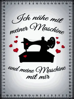 Produktbild von vianmo Holzschild 40x30 cm ich nähe mit meiner Maschine