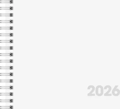 Produktbild von BRUNNEN Buchkalender 2026 Modell 762 – Wochenkalender 7–21 Uhr, Weiß
