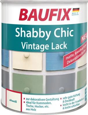 Produktbild von BAUFIX Shabby Chic Vintage Lack altweiß