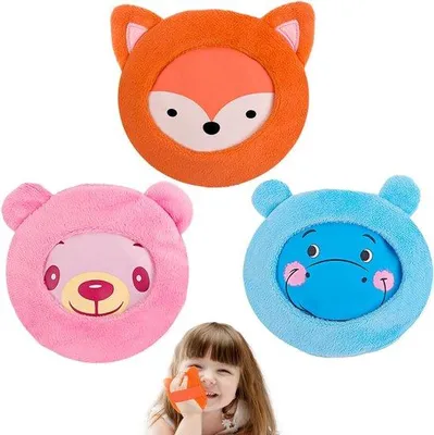 Produktbild von Kühlpads für Kinder - Weicher Stoffbezug, 3 Stück - Kalt/warm Kompresse bei Ohr- und Zahnschmerzen