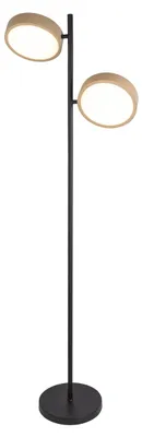 Produktbild von Stehleuchte - LED Stehleuchte "TESSA" almond, Stehlampe im Retro Style, aus Metall und Kunststoff in beige, 165 cm hoch, Ø 28 cm, inkl. LED – dimmbar – CCT-Wechsler – Berührungssensor