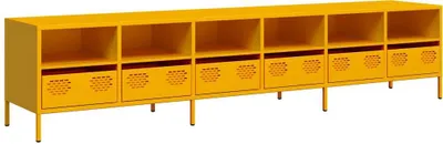 Produktbild von TV-Schrank Senfgelb 202x39x43,5 cm Kaltgewalzter Stahl