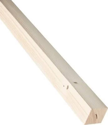 Produktbild von Zaunpfosten Zaun Pfosten Pfahl Holz Kantholz Vierkant Kiefer Holzpfosten 4x4cm, 0,8 m lang