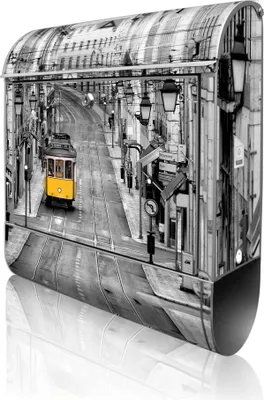 Produktbild von banjado Design Briefkasten Stahl silber mit Zeitungsfach pulverbeschichtet "Lissabon" 38x46x12,5cm & 2 Schlüssel - Postkasten A4 Einwurf inkl. Montagematerial [BK 11113]