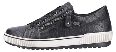Image de Remonte : Chaussures de sport à lacets, modèle sneaker, couleur noire, pour un usage quotidien