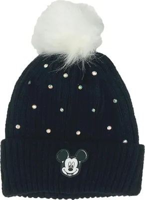 Produktbild von Mickey Mouse Mädchen Bommelmützel Winter-Mütze , Größe:54