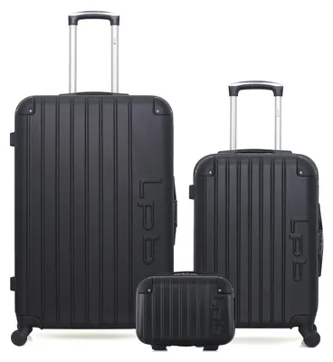 Produktbild von LPB LUGGAGE – 3er-Set – Großformatige Koffer, Handgepäckkoffer und Kosmetikkoffer HAMBURG