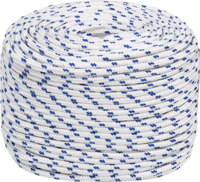 Image de vidaXL Corde de bateau blanc 6 mm 50 m polypropylène