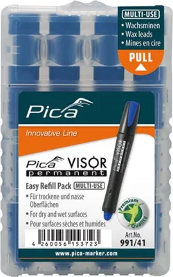Produktbild von Pica VISOR permanent Ersatzminen -Sets, blau