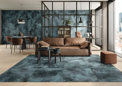 Immagine prodotto di CASA39 Gres porcellanato effetto metallo Blu 120x120 cm Caesar Alchemy